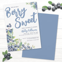 Blueberries Berry Sweet Baby Dusche