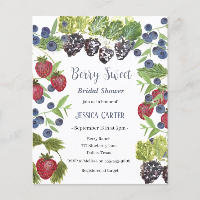 Blueberries Blueberry Frucht Brautparty (Vorderseite)