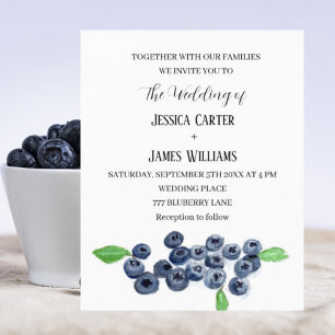 Blueberries Blueberry Frucht WasserfarbenWedding