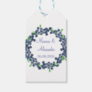 Blueberries Blueberry Fruits Wedding Party Geschenkanhänger