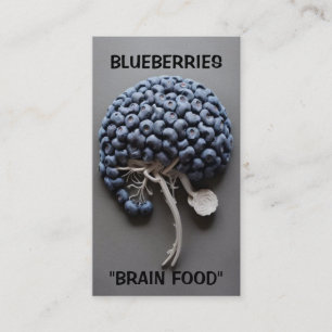 Blueberries Brain Food Visitenkarte