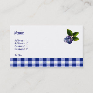 Blueberries Business Card Visitenkarte