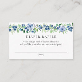 Blueberries Diaper Raffelkarte Begleitkarte
