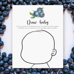 Blueberries - gezeichnet Baby - Baby-Dusche