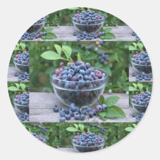 Blueberries Koch Gesunde Küche Salate Runder Aufkleber