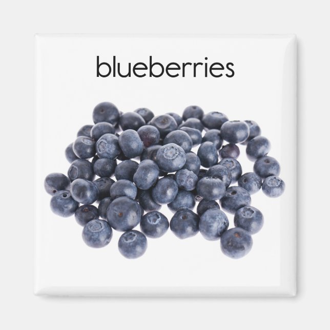 Blueberries Kühlschrank Magnet (Vorne)