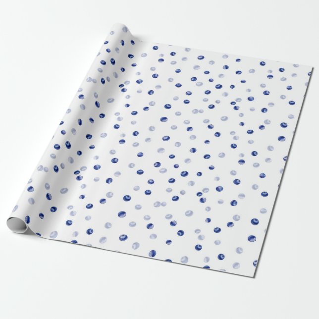 Blueberries Muster Geschenkpapier (Ungerollt)