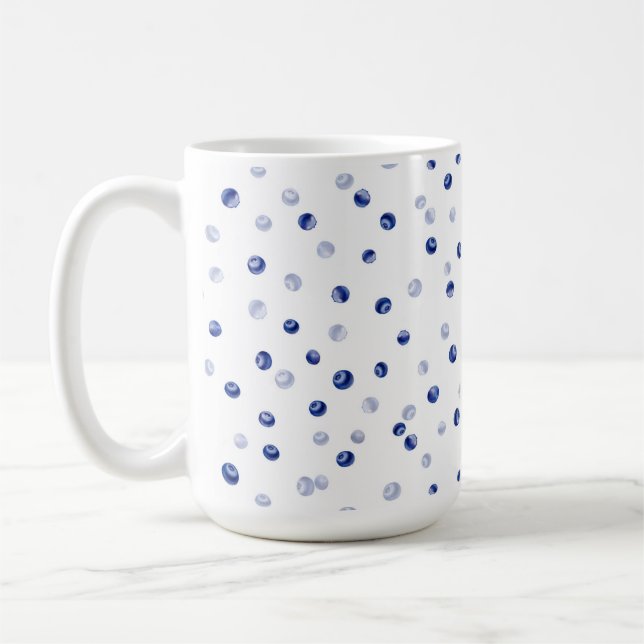Blueberries Muster Kaffeetasse (Links)