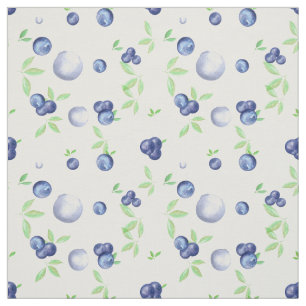 Blueberries Muster Stoff