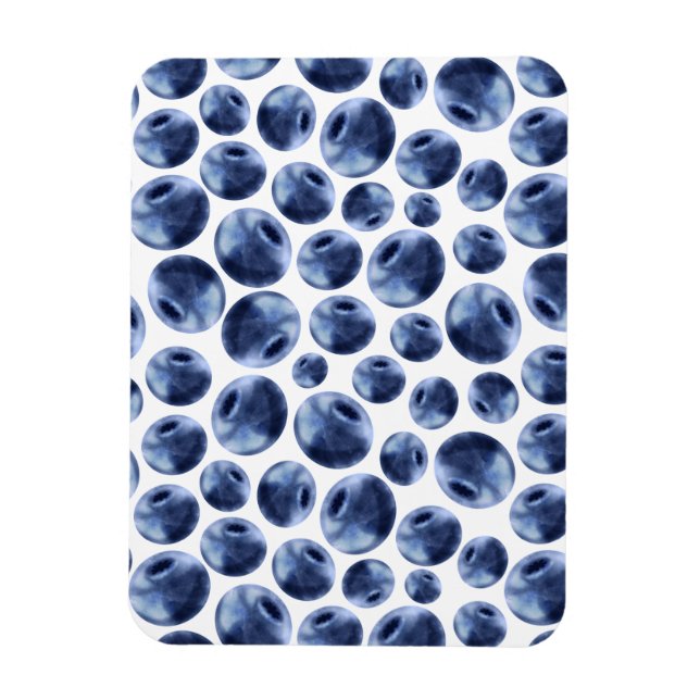 Blueberries Print Frucht Muster Magnet (Vertikal)