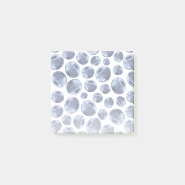 Blueberries Print Frucht Muster Post-it Klebezettel (Vorderseite)