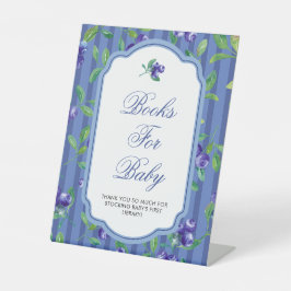 Blueberries Sweet Baby Dusche Bücher für Baby Sockelschild