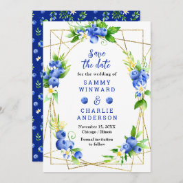 Blueberries und Foliage Wedding Save The Date