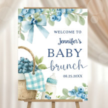 Blueberry Baby Brunch Bows & Bottles Boy Welcome