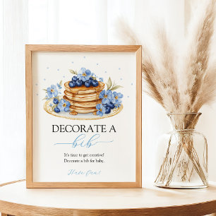 Blueberry Baby Brunch Dekorieren Bib-Zeichen Poster