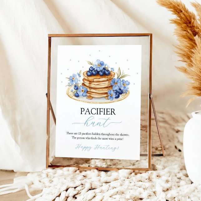 Blueberry Baby Brunch Schnuller Jagdspiel Sign Poster (Von Creator hochgeladen)
