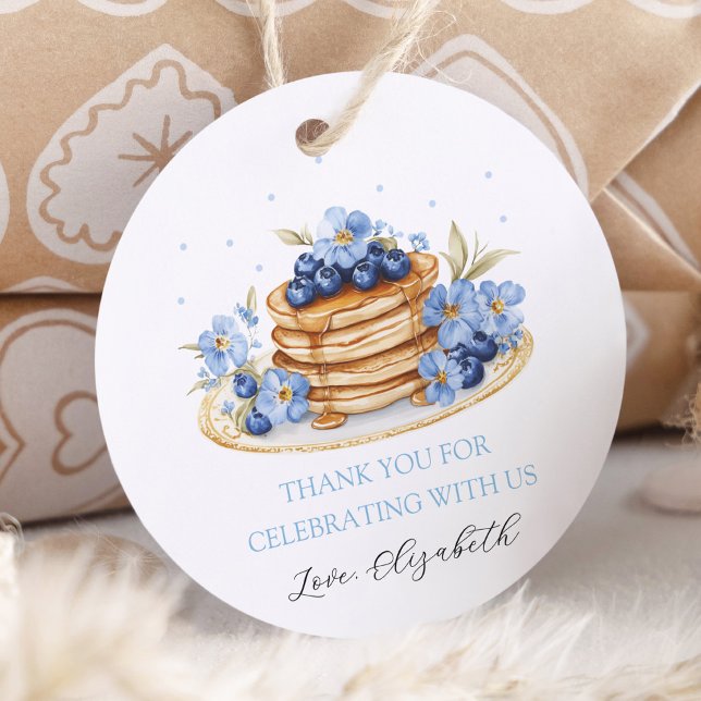 Blueberry Baby Brunch Vielen Dank Geschenkanhänger (Von Creator hochgeladen)