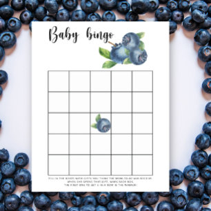 Blueberry - Baby Dusche Bingo Spiel