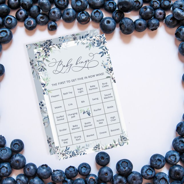 Blueberry Baby Dusche Bingo Spiel (Von Creator hochgeladen)
