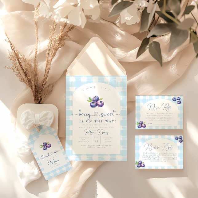 Blueberry-Baby-Dusche einladen Einladung (Von Creator hochgeladen)