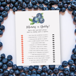 Blueberry - Baby- oder Daddy-Baby-Duschspiel