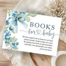 Blueberry Baby Shower Blue Bow Books For Baby