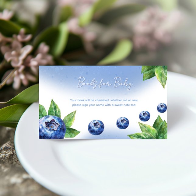 Blueberry Baby Shower Books für Baby Begleitkarte (Von Creator hochgeladen)