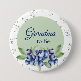 Blueberry Baby Shower Buttons