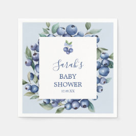 Blueberry Baby Shower Napkins Serviette