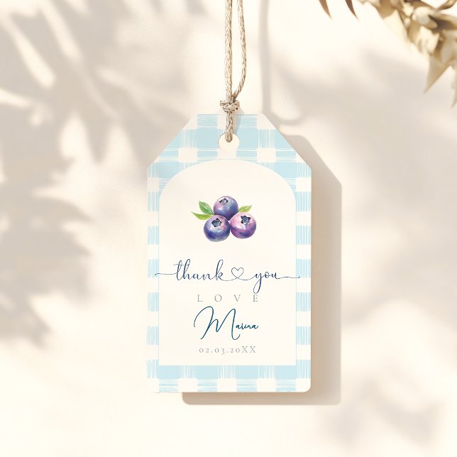 Blueberry-Babydusche Geschenkanhänger (Von Creator hochgeladen)