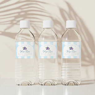 Blueberry-Babydusche Wasserflaschenetikett