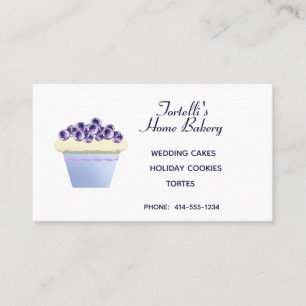 Blueberry Bakery Cupcake Visitenkarte