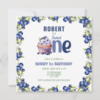 Blueberry Berry Erster Geburtstag