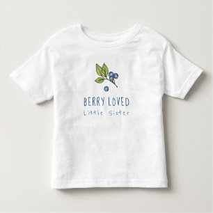 Blueberry Berry Loved Little Sister Kleinkind T-shirt