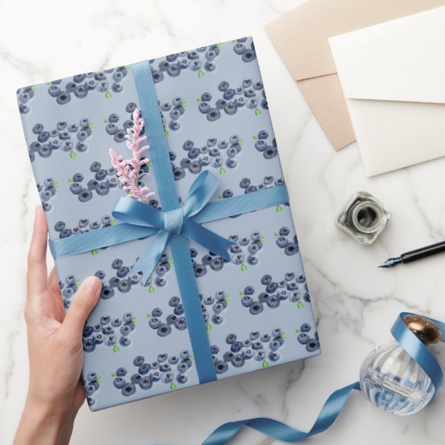 Blueberry Berry Sweet Birthday Party Fruchtsommer Geschenkpapier (Schenken)