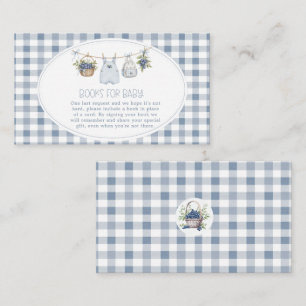 Blueberry Berry Sweet Clothesline Baby Shower Begleitkarte