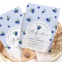 Blueberry Berry Swery Baby Dusche Einladung