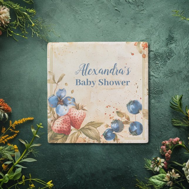 Blueberry Berry Swery Baby Dusche Steinuntersetzer (Von Creator hochgeladen)