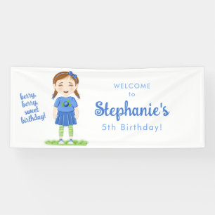 Blueberry Birthday Banner