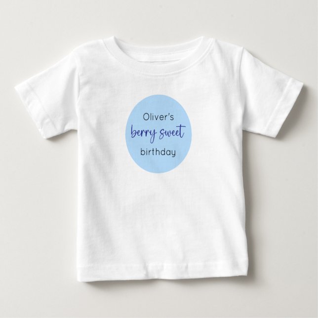 Blueberry Birthday Berry Sweet Baby T-shirt (Vorderseite)