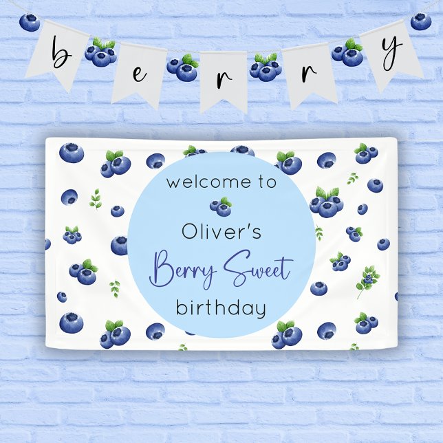 Blueberry Birthday Berry Sweet Banner (Von Creator hochgeladen)