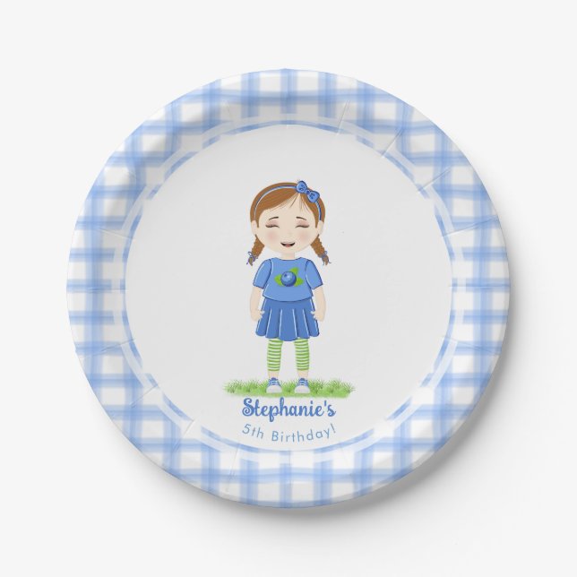 Blueberry Birthday Pappteller (Vorderseite)