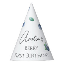 Blueberry Birthday Party Berry Sweet Watercolor