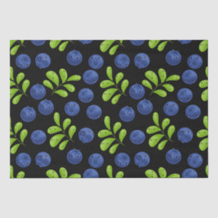 Blueberry Bliss: Frisches Fruchtmuster Seidenpapier