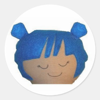 Blueberry Blonde Sticker! Runder Aufkleber