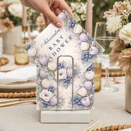 Blueberry Blossom Garden Baby Shower Serviette