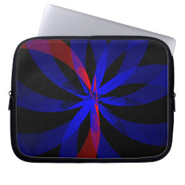 Blueberry Blue Center Accent Electronics Bag Laptopschutzhülle
