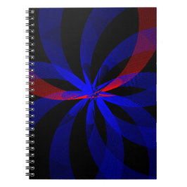 Blueberry Blue Center Akzent SpiralNotebook Notizblock