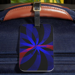 Blueberry Blue Center Akzente Gepäckmarke Gepäckanhänger