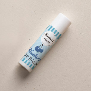 Blueberry Blue - Lip Balm Label - 1,25" Square Quadratischer Aufkleber
